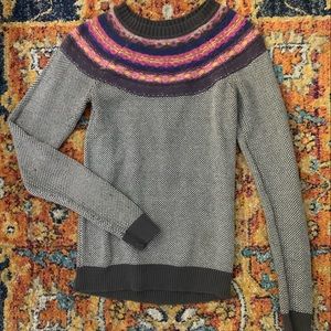 Cozy textured multi-color sweater
